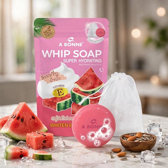 Abonne Whip Soap Super Hydrating Watermelon and Vitamin E