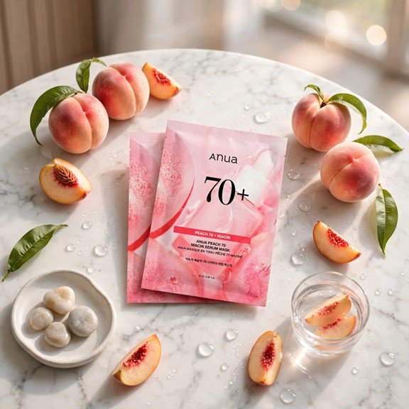Anua Birch Peach & Niacinamide Hydrating Sheet Serum Mask 25 ml